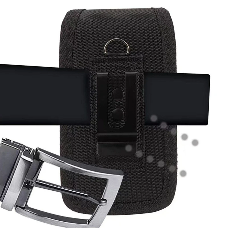 Étui en cuir PU pour hommes, pochette transport Portable pour téléphone, Clip ceinture, support couverture