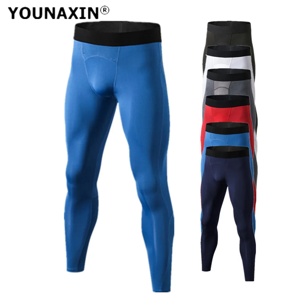 

Men Base Layer Compression Yoga Sport Long Pants Basketball Leggings Fitness Running Workout Gym Training Exercise Trousers