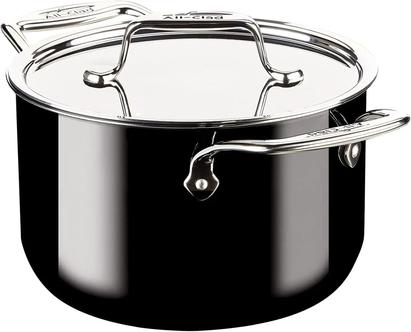 

FUSIONTEC Natural Ceramic with Steel Core Soup Pot, 4 quart, Onyx