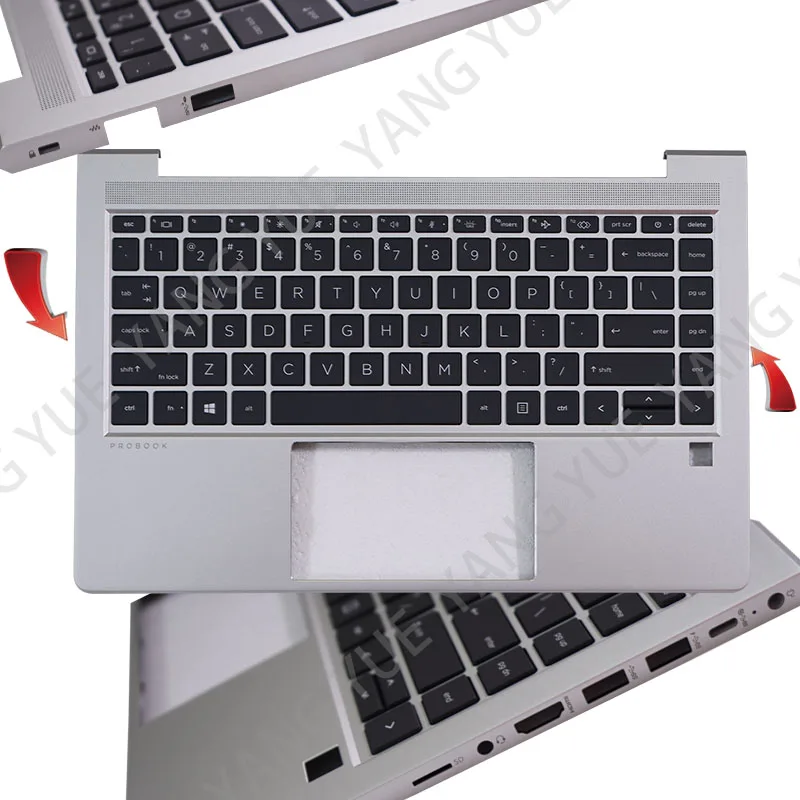 Imagem -05 - Laptop Suportes para hp 440 g8 g9 Zhan66 Pro14 g4 Notebook Tampa Traseira Moldura Frontal Caixa Inferior Matebook Capa Novo