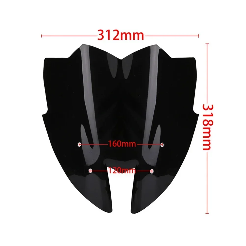 Motorcycle Front Wind Screen Easy Installation Suitable For Kawasaki Z800 ZR800 2013 2015 Reduces Noise&Increases Riders Comfort view 2