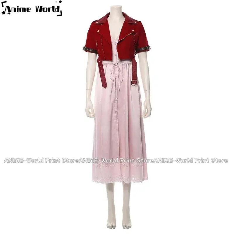《На заказ 》Игра FF7 Vii 7 Remake Aerith Gainsborough Косплей Костюм Любой Sizex;3,v'6.f;9,