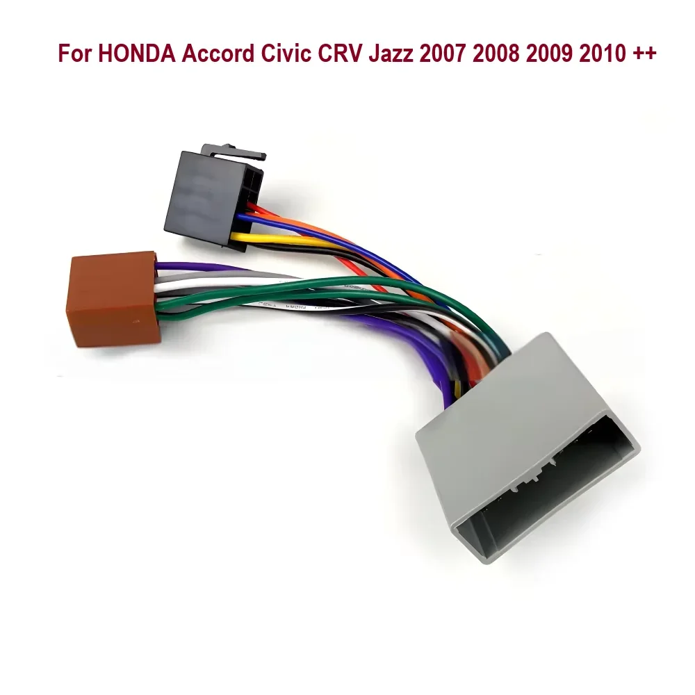 Car Radio ISO Adapter Switch Cable Fits For HONDA Accord Civic CRV Jazz 2007 2008 2009 2010 +++