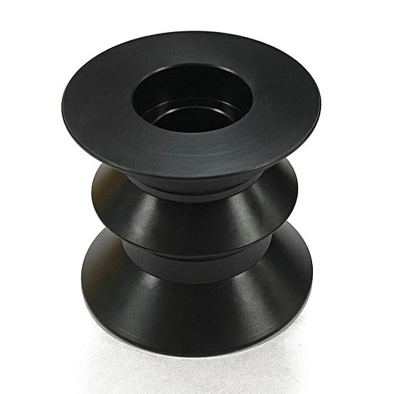 Custom High Precision 4 5 Axis CNC Machined Black Anodized Aluminum Alloy Multi-Groove Pulley / Wire Guide Roller