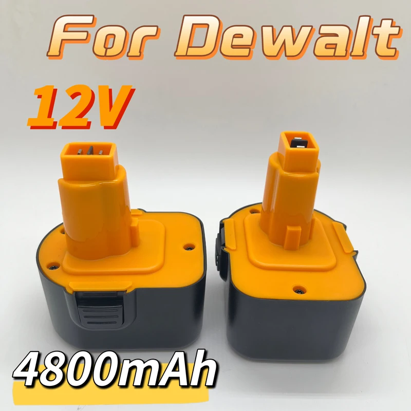 

12 В, 4,8 Ач-12,8 Ач, аккумуляторная батарея для электроинструмента большой емкости, долговечная, замена для Dewalt DE9071 DC9071 DE9074 DE9501