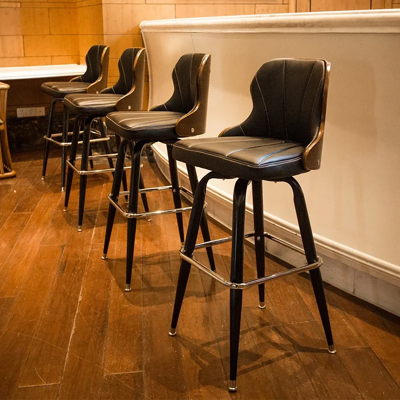 

Design Minimalist Bar Stools Aesthetic Modern Comfortable Ergonomic Relaxing High Chairs Nordic Unique Sillas De Bar Furniture