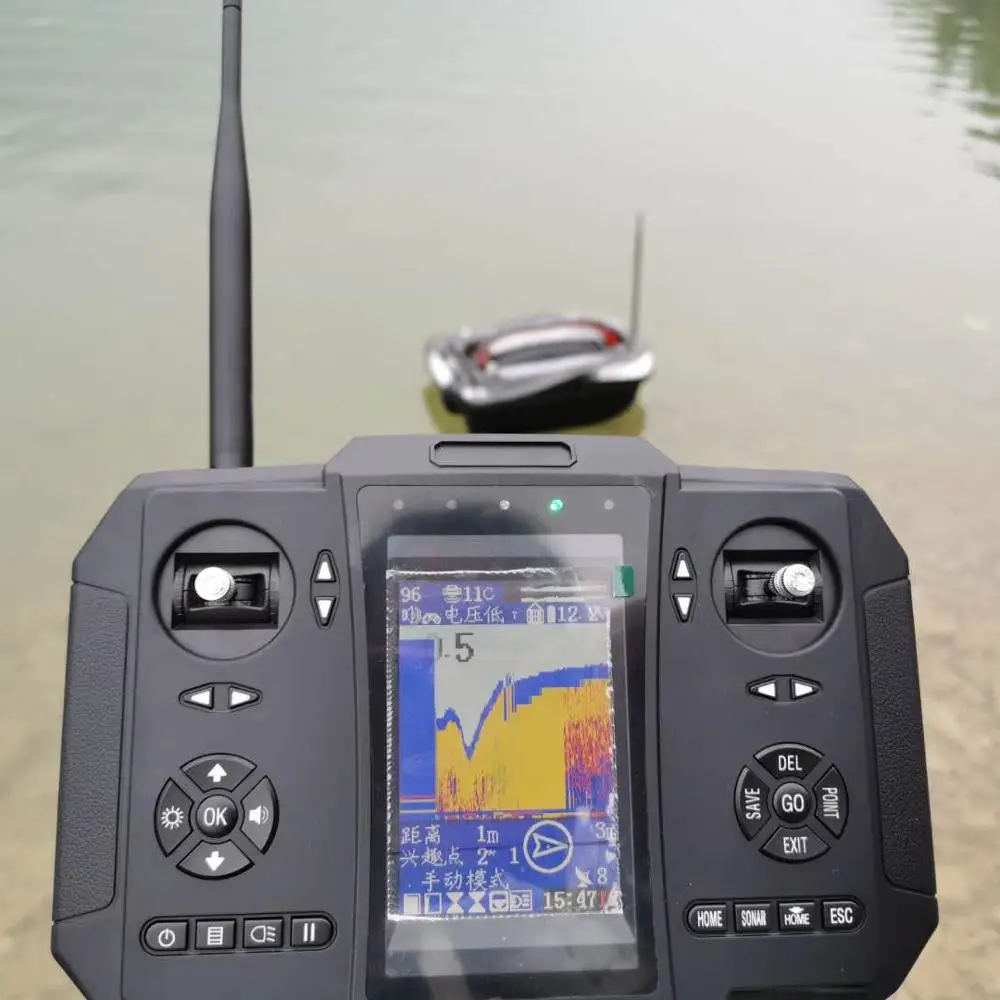 rc bait boat color sonar fish finder GPS Autopilot fishing boat