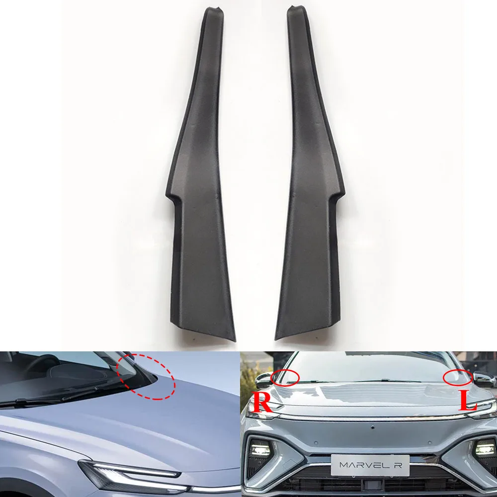 

Car Front Windshield Wiper Side Cowl Extension Cover Trim Drian Plate Deflector Sealing Block For MG RISING AUTO MARVEL R X