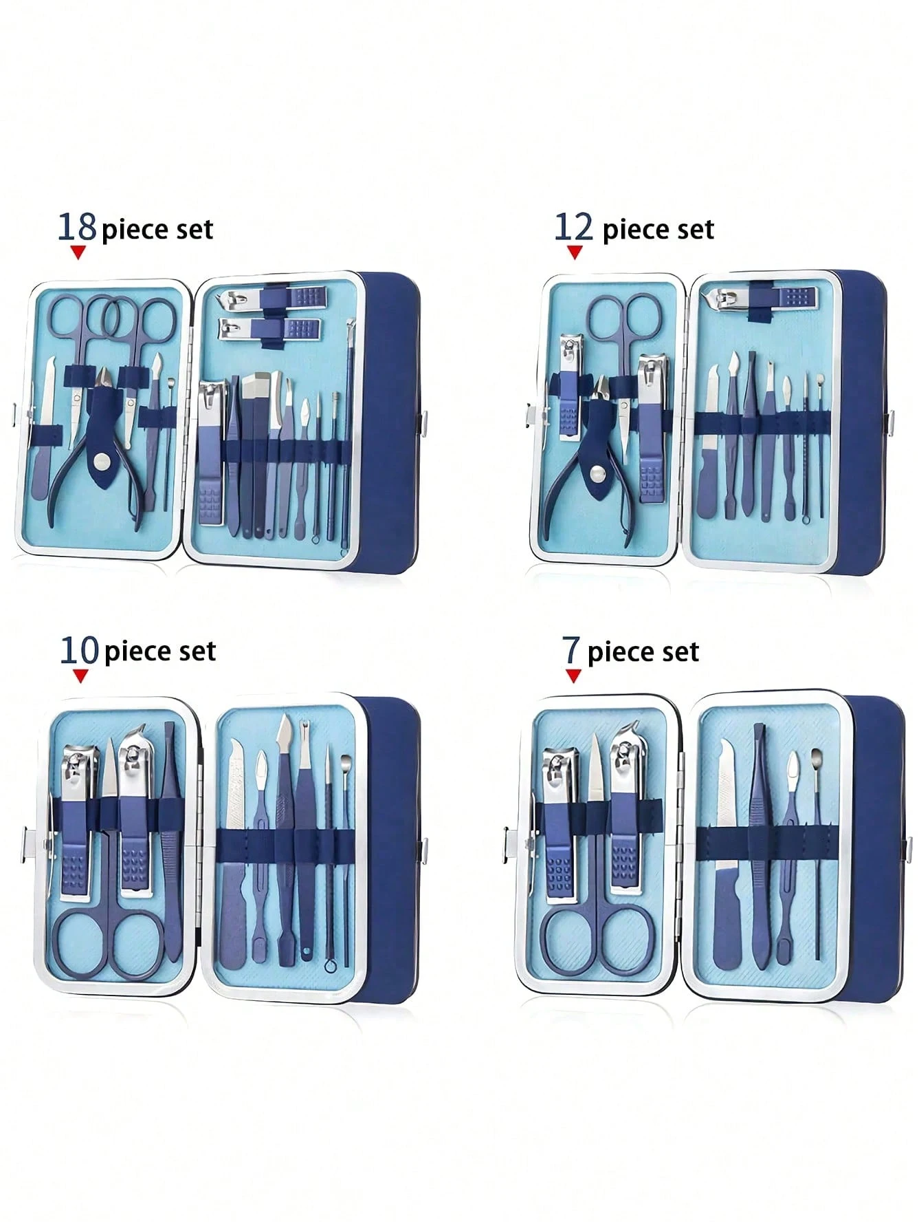 Manicure Set Pedicure Kit Nail Clippers Set Fingernail Clipper Set Ingrown Toenail Nail Kit Scissor Nail Trimmer Kit Women and M