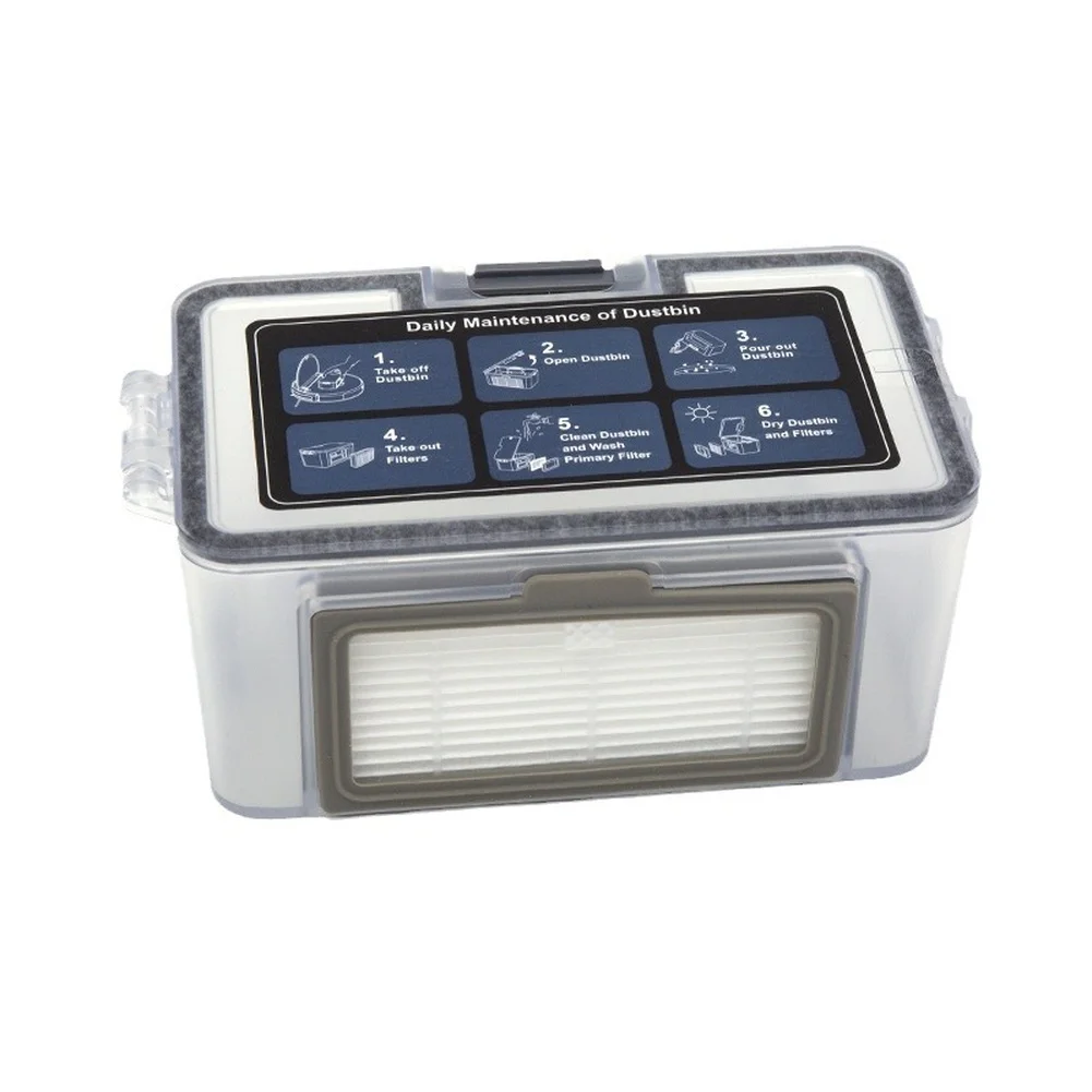 Replacement Container Dust Bin Assembly Precise Positional Matching Integrated Structure Gray For Daily Vacuuming