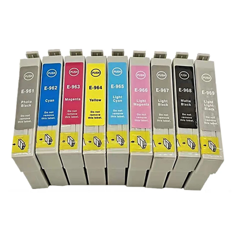 

Совместимый чернильный картридж T0961 для принтера Epson T0961-T0969 Stylus Photo R2880