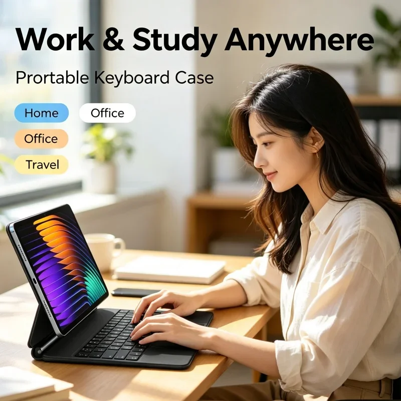 Bluetooth Suspended Folio Keyboard for Xiaomi Mi Pad 7 8 Pro 11.2