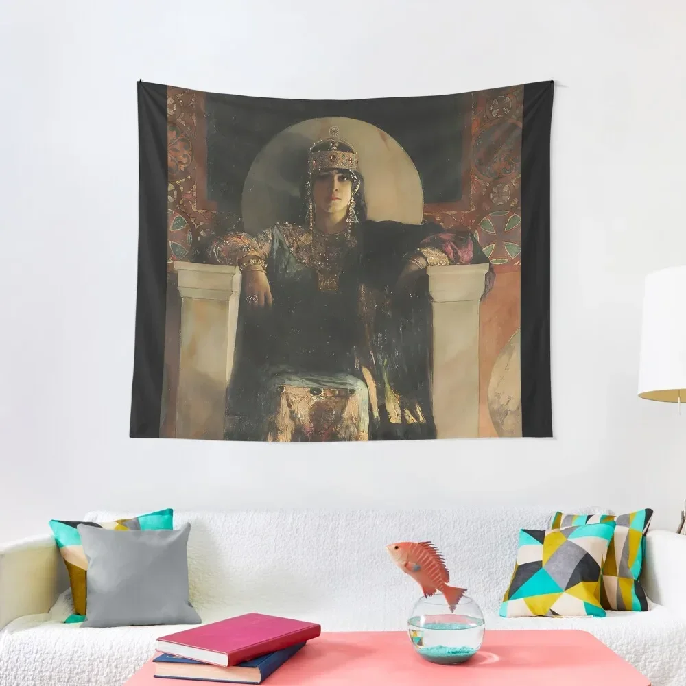 

Saint Empress Theodora Enthroned-Jean Joseph Benjamin-Constant Tapestry Art Mural Room Decorations Aesthetics Tapestry