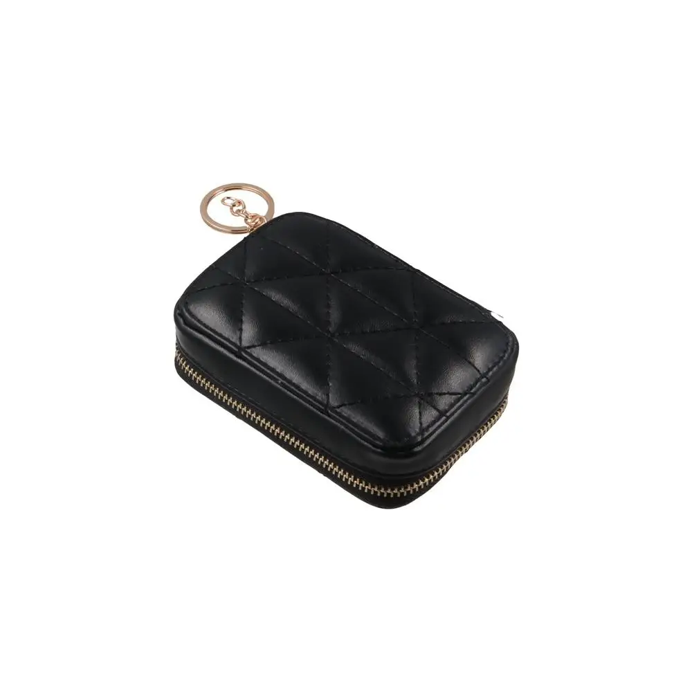 Lipstick Mini Makeup Bag With Mirror Stylish Carry On Convenient Key Bag Storage Large Capacity Small Bag