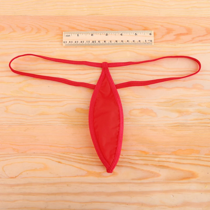 ผู้ชายใหม่ Mini Thong ชุดชั้นในผ้าไหมน้ำแข็ง Mini กระเป๋า G-String กางเกงเร้าอารมณ์สวมเกย์ชุดชั้นใน Jockstrap ผู้ชาย