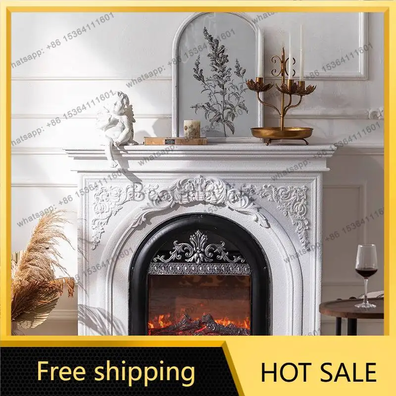 Rustic Small Living Room Fireplace Classic Display Nordic Arched Living Room Cabinets Saving Wooden