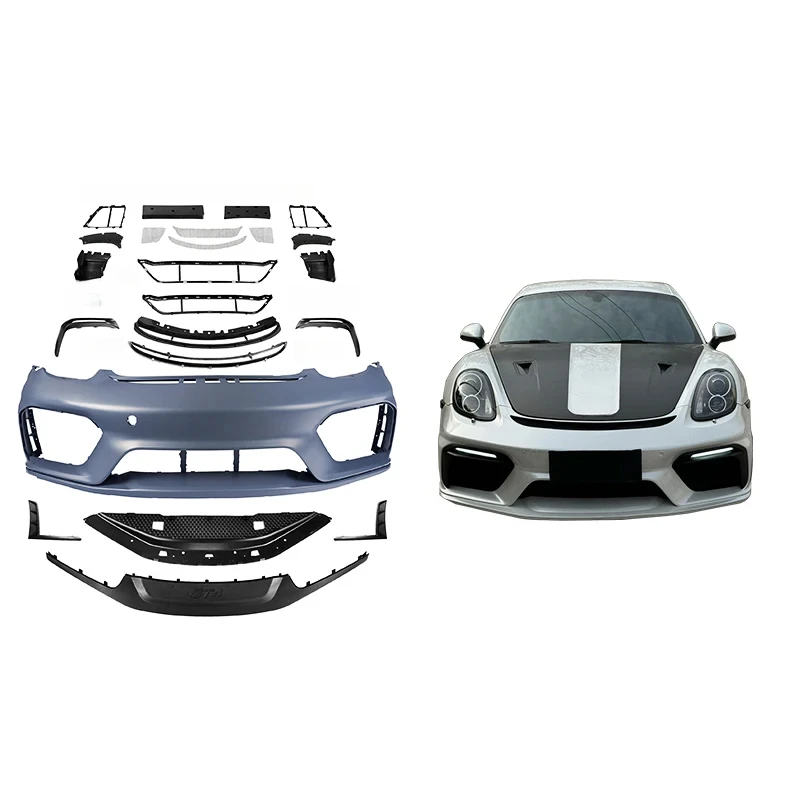 

2012-2023 for Cayman Boxster 981/982/718 GT4 Front Assy Body Kit Fog Light New Upgrades for 981 GT4 2016-2017 982 718 GT