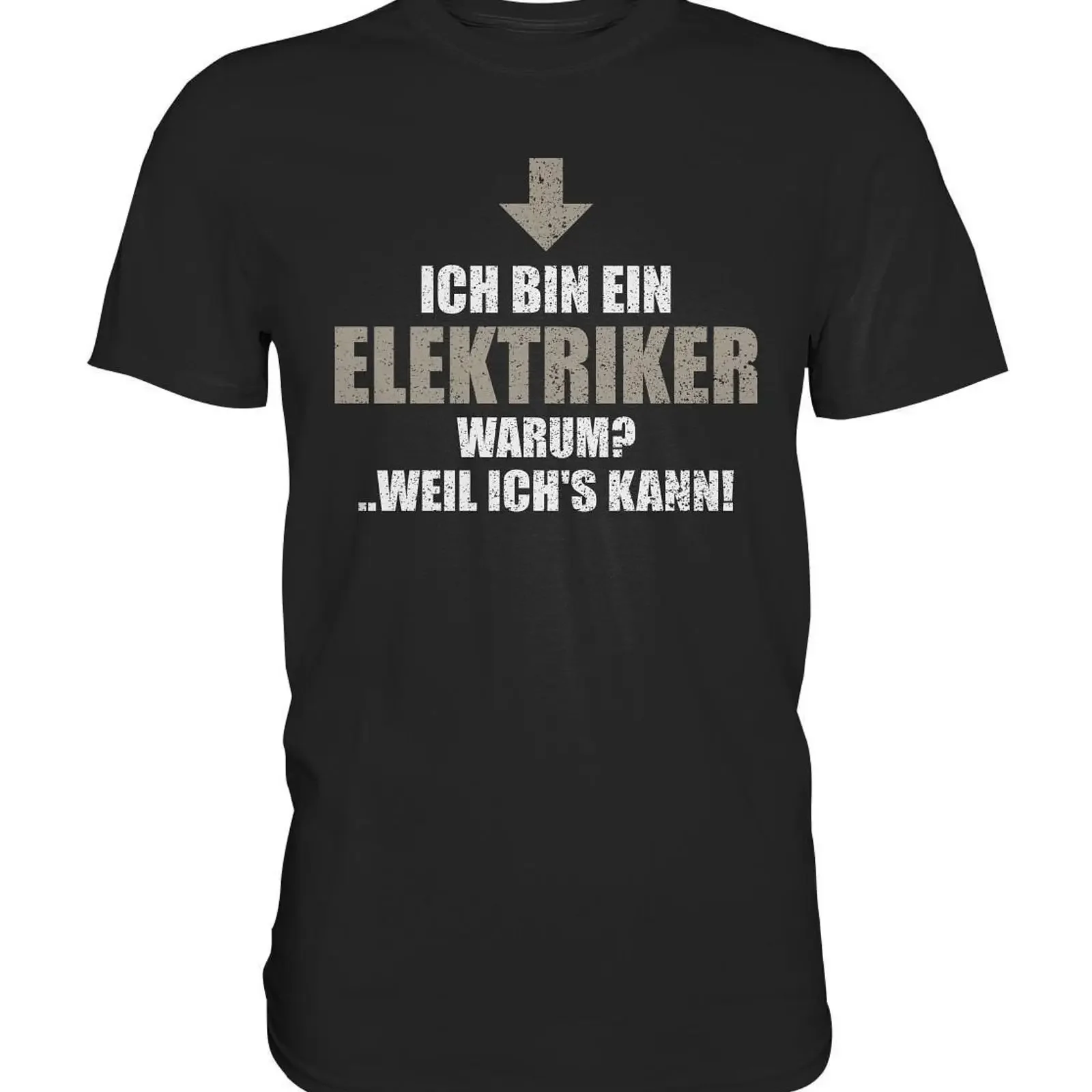 Electrician Profession T Shirt with Saying Electronics Craftsman Premium vintage Washed Comfortable graphic Soft Casual