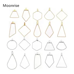 4-10pcs Stainless Steel Ear Wire Earring Hooks Hoop Connector Diy Earrings Accessories Dangle Charms Jewelry Making