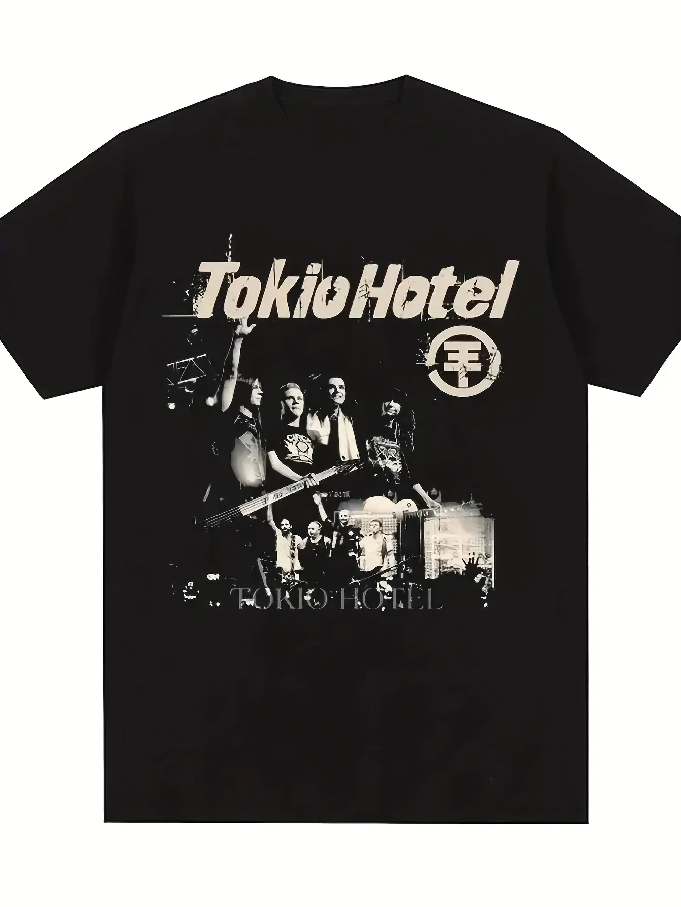 

Rock Band Tokio Hotel Kaulitz Print Tshirt Cotton T-shirt Trend Short Sleeve Tee Men Women Hip Hop Streetwear T Shirt Clothes