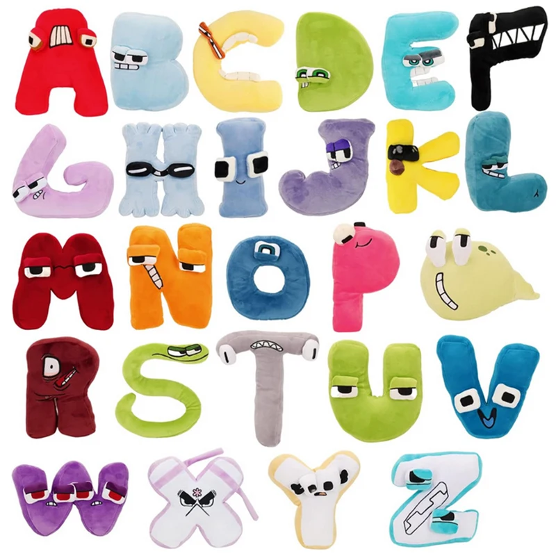 Alphabet Plush Doll  Preschool Stuffed Animals and Toys for Children and Kids Decoration A-Z Toys Educational Plush Animals