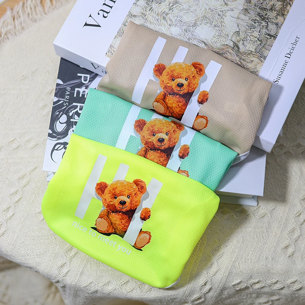 Spring/Summer Thin Pet Vest Handsome Cat and Dog Universal Cartoon Bear Print Candy Color Cute Pullover Clothes
