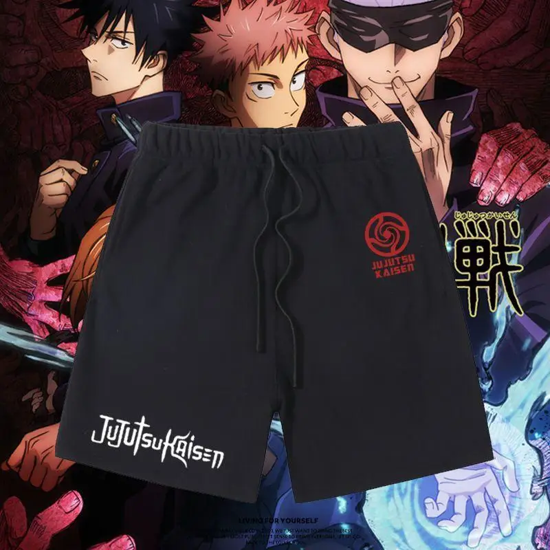 

Jujutsu Kaisen Shorts Man Summer Trendy Sportswear Casual Hiphop Breathable Sports Five-Point Pant Quick-drying Beach Shorts Y2k