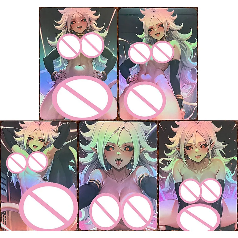 JL Anime Character DIY Collectible Card Rin Nami Izayoi Fubuki Minase Laser Flash Card Boy Play Toys Christmas Birthday Gift