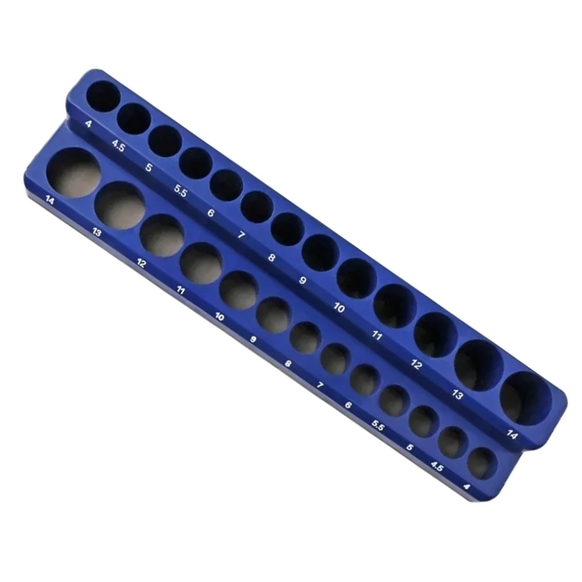 A83Z 1/4Inch Drive 26pc Magnetic Socket Holder Metric 13 Deep 13 Shallow Magnetic Plastic Sleeve Holder Sleeve Storage Rack