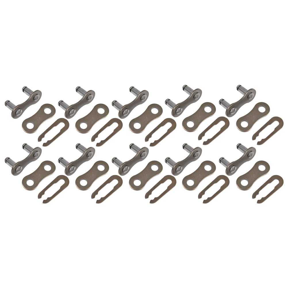 

10pc Single Speed Chain High Quality Reusable Connector Bike Chain Accessory Perfect Replacement Missing Link Folding