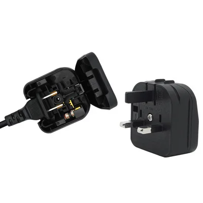 US 2Pin To UK 3pin Power plug converter 13A fused Waterproof, recessed