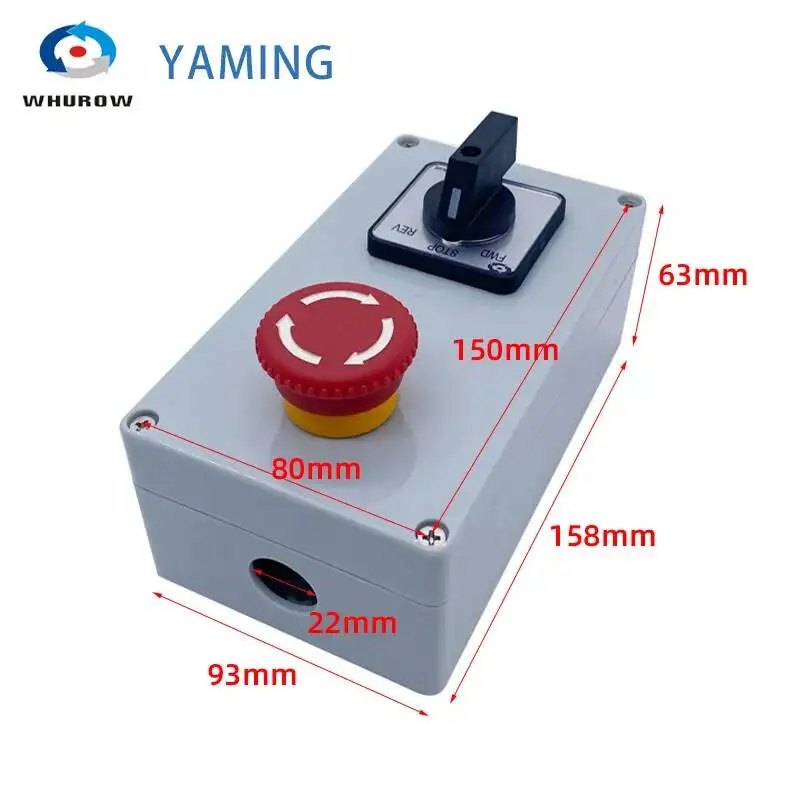 

20A Cam Switch Forward And Reverse Three-phase Electric Emergency Stop Push Button 10A NC For Lathe Chip Removal Machine