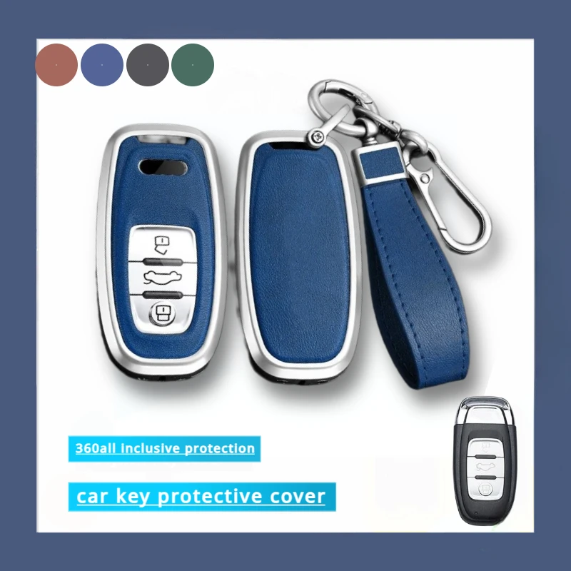 

Car Key Case Cover For Audi A1 A3 A4 A5 A6 A7 A8 Q3 Q5 Q7 S4 S5 S6 S7 S8 R8 TT Quattro Q3 Q5 Q7 2009-2015 Accessories