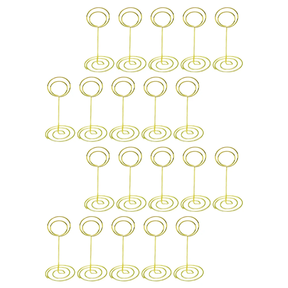 20 Pack Metal Table Card Holders For Weddings Parties Events Gold Silver Gold Photo Clip Menu Stand Decor