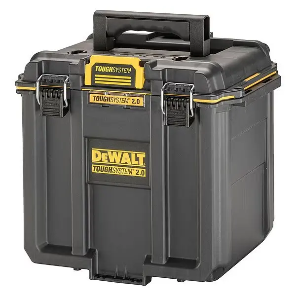 ToughSystem 2.0 Deep Compact Tool Box, Plastic, Black/Yellow, 15-1/2 in W x 10 in D x 13-3/4 in H