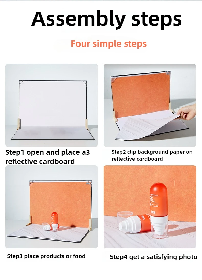 11.4x16.5 inch Photography Backdrop Board Photo Studio Kits Background Photography Double-Sided Background Paper Shoot