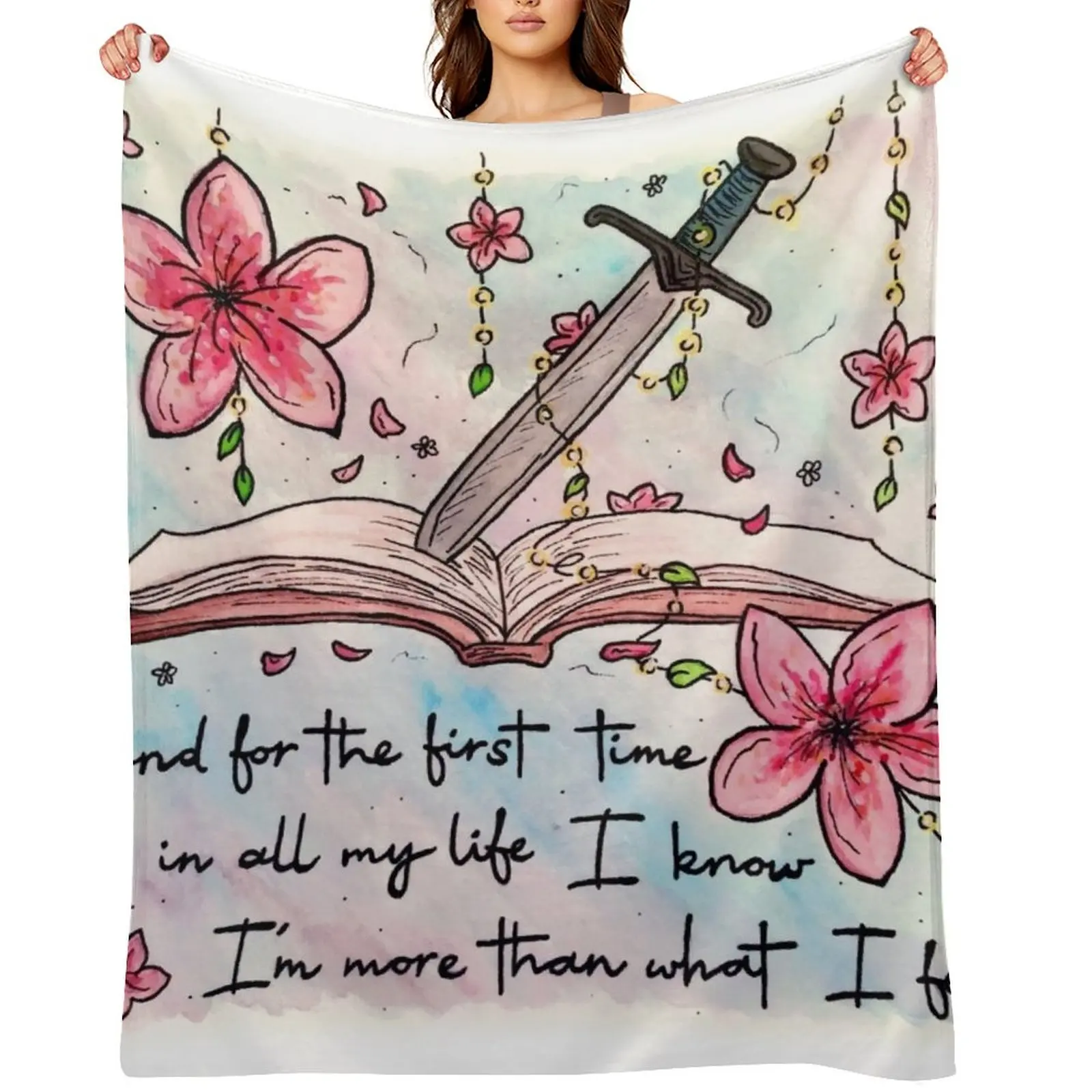 

Blossoms Books & Bracken Inspired by The Amazing Devil Throw Blanket bed plaid Comforter Decorative Sofa Summer Blankets