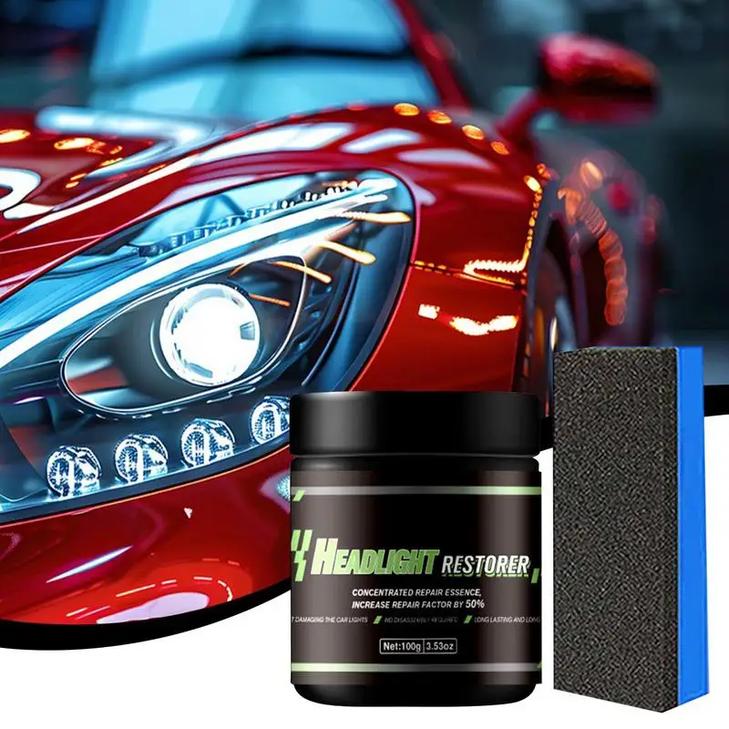 Car Headlight Restoration Polishing Detailing Supplies Headlamp Scratch Remover Repair Cleaning Remove Headlight Polish Liquid