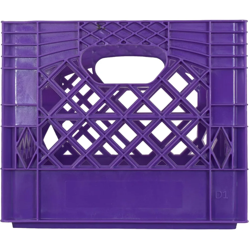 Milk Crate 16qt 6-Pack Variety Pack Storage Bins for Home Organizing