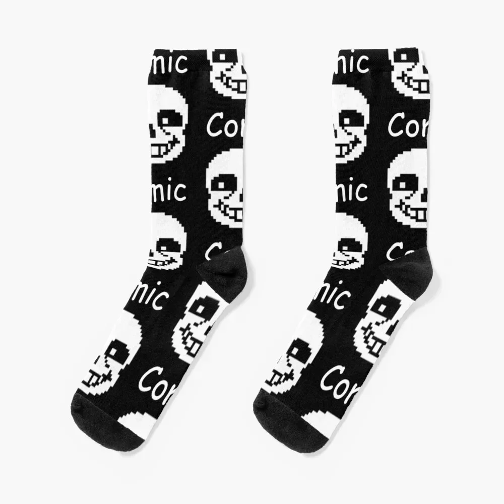 

Comic Sans Socks Hiking boots loose Climbing with print Man Socks Women's