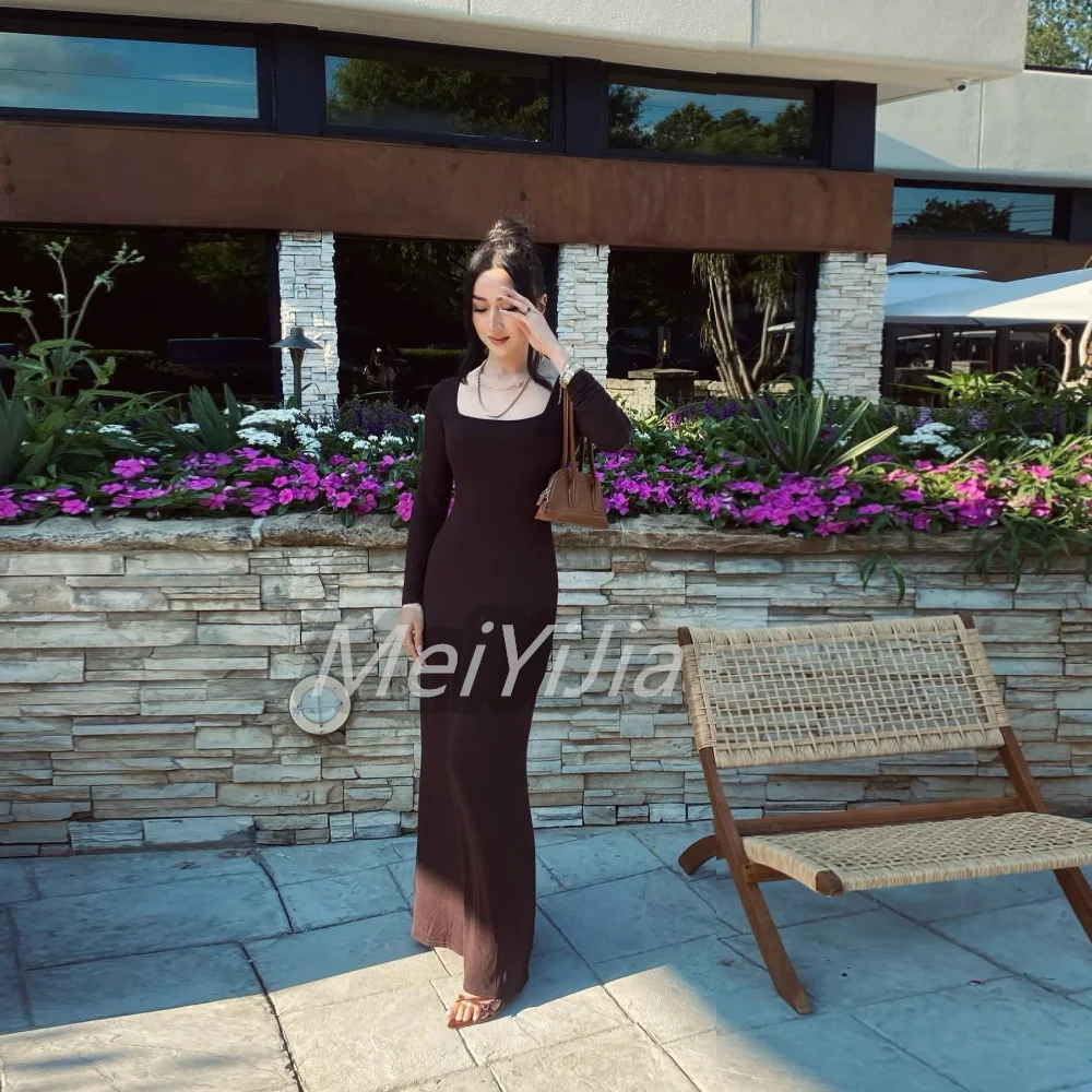 

Meiyijia Evening Dress Saudi Long Sleeves Elegant Sheath Mermaid Aline Arabia Sexy Evening Birthday Club Outfits Summer 2024