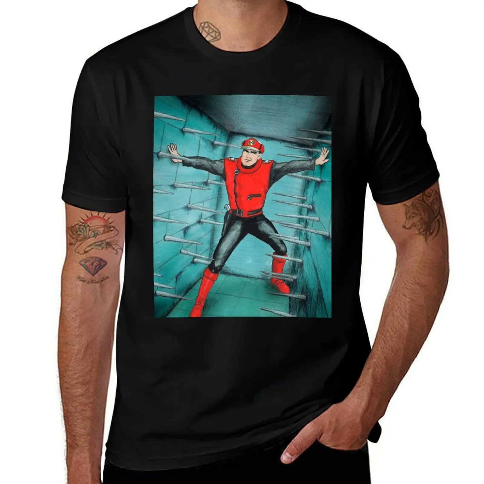 My version of one of the pieces of art from the Captain Scarlet credits. T-Shirt Casual Graphic Print Tee T-Shirt