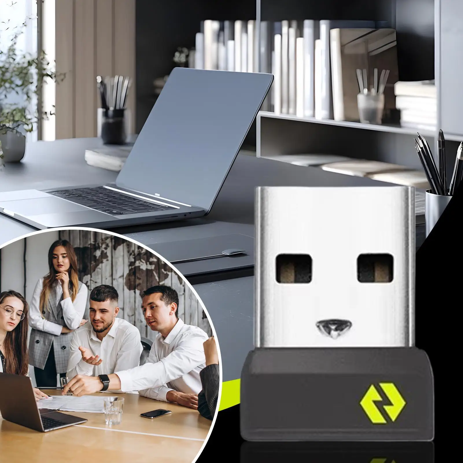 USB 수신기 키보드 데스크탑 동글 수신기 컴퓨터 프린터 컨트롤러 용 무선 USB 플러그 앤 플레이 동글 어댑터