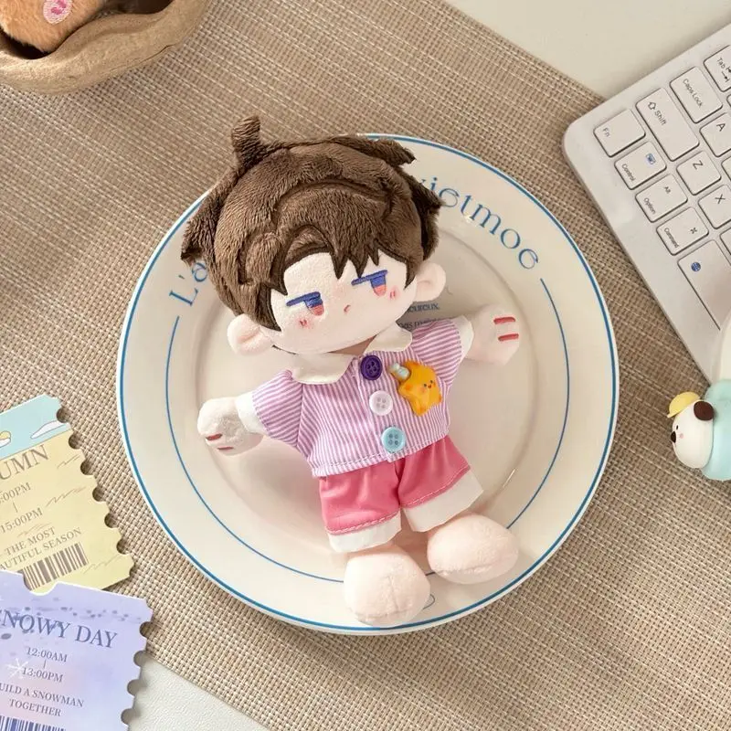 15cm Love and Deepspace Rafayel Xavier Zayne Cartoon Cotton Doll Clothes Shirt Shorts Accessories Children's Christmas Gift Toys