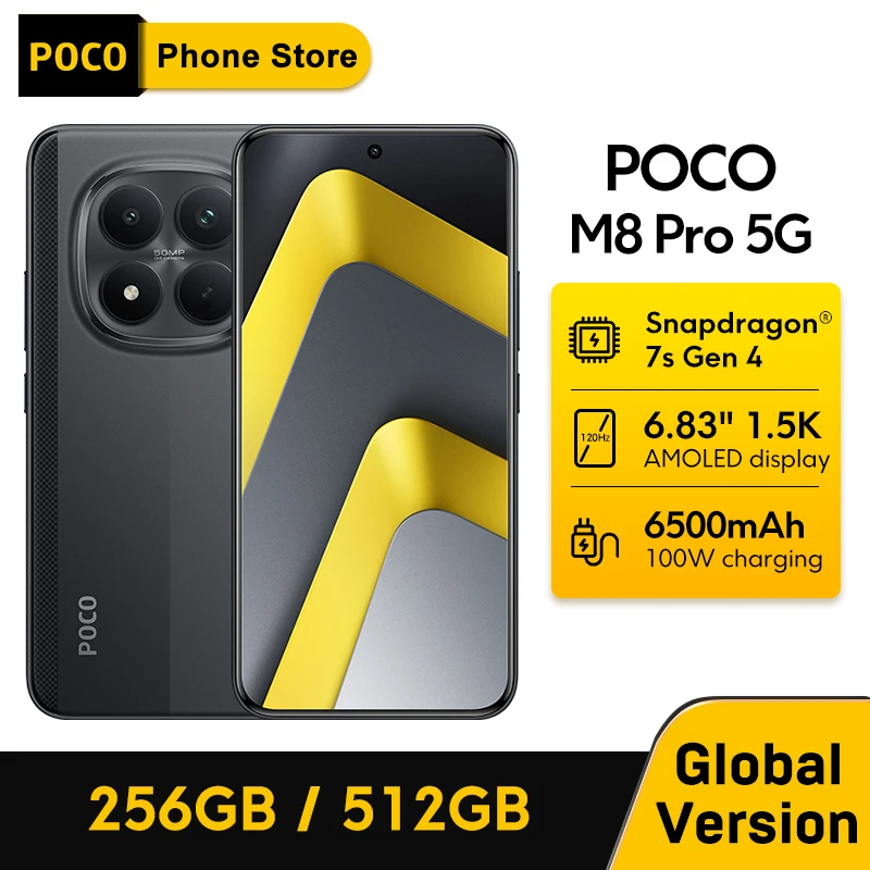 世界初公開】POCO M8 Pro 5Gスマートフォン グローバル版 Snapdragon