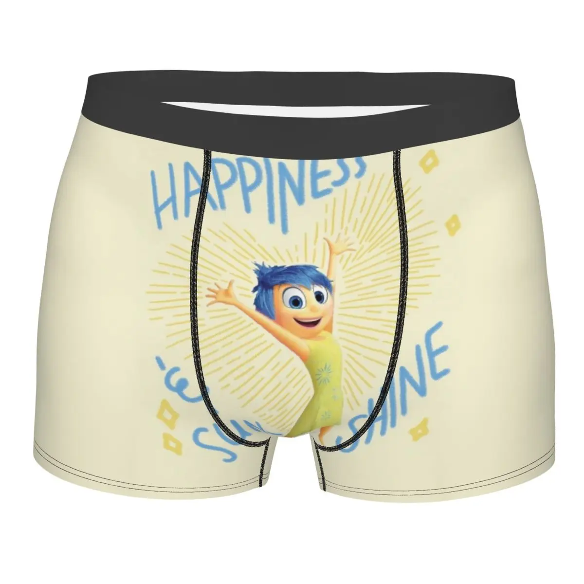 

Custom Inside Out Joy Underwear Men Stretch Boxer Briefs Shorts Panties Soft Underpants For Homme