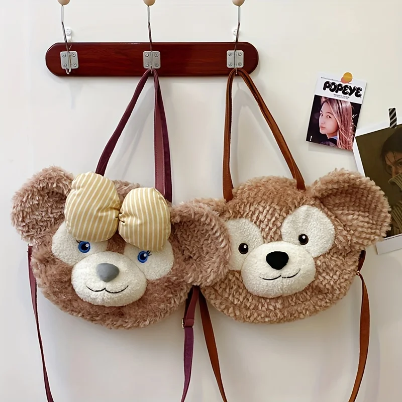 

1pc Disney Duffy cute doll handbag, versatile shoulder bag, plush doll casual crossbody bag