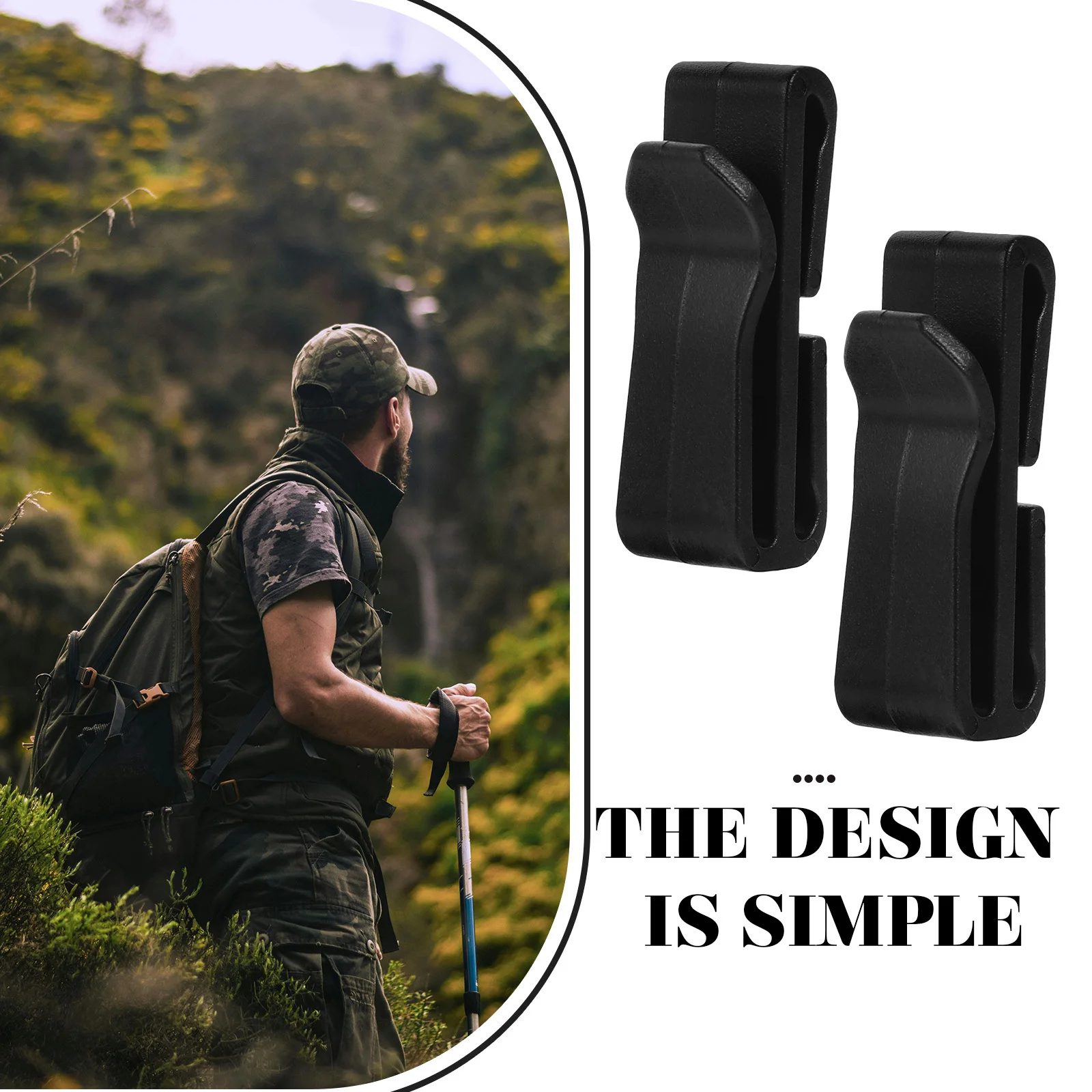 10 قطعة حزمة الخصر كليب مشبك دائم حزام من البلاستيك تحديد أداة للمشي لمسافات طويلة التخييم السفر حزام المنظم في الهواء الطلق على ظهره