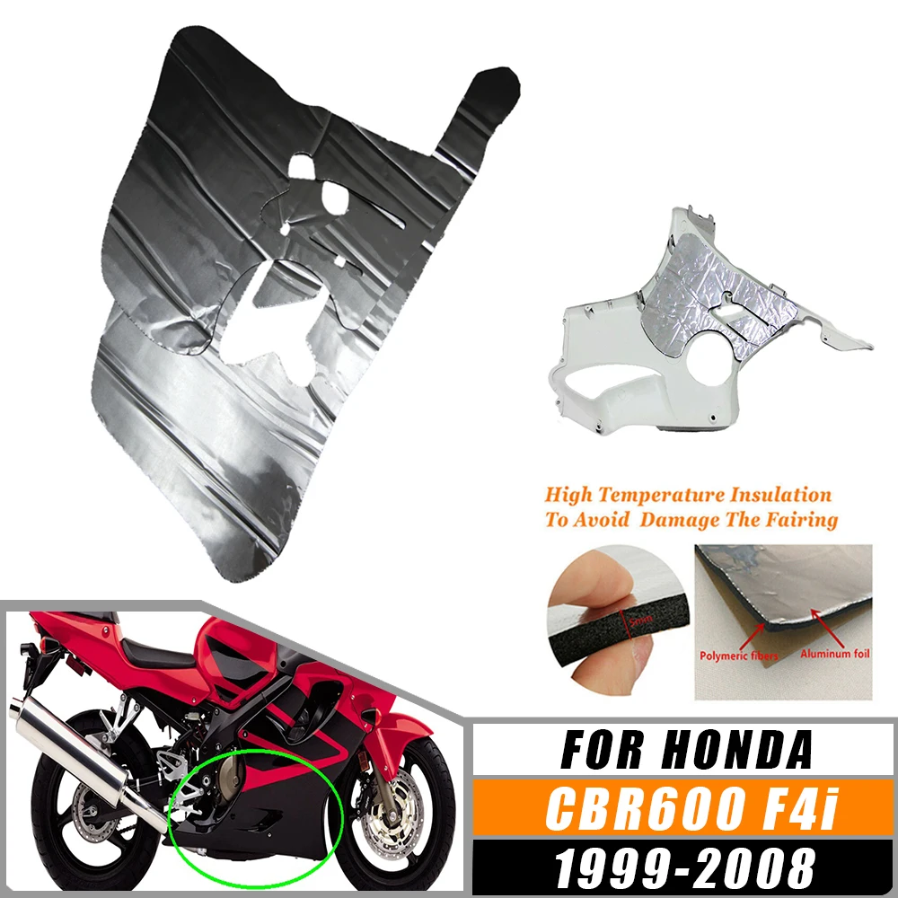 

For Honda CBR600F4 F4i 1999-2008 2007 2006 Motorcycle Heat Shield Mat Pre-Cut Belly Fairing Insulation Protection Accessories