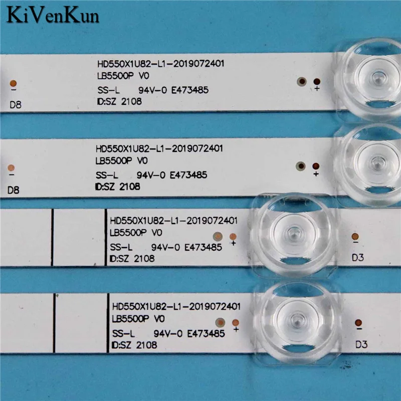 Kits NEW LED Backlight Strip For Hisense 55A7300FTUK 55R6040G 55R6070E3 55H6570G 55H6590F 55H6510G Bars HD550X1U82-L1 Array Tape